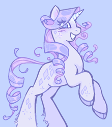 Size: 647x734 | Tagged: safe, artist:1hoorn, imported from derpibooru, rarity, pony, unicorn, alternate design, simple background, solo