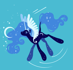 Size: 739x710 | Tagged: safe, artist:1hoorn, imported from derpibooru, princess luna, alicorn, pony, solo