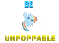 Size: 1039x769 | Tagged: safe, artist:rebelsuperstar, imported from derpibooru, rainbow dash, pegasus, pony, bubble, bubble solution, female, g4, grin, in bubble, mare, simple background, smiling, spread wings, text, transparent background, trapped, wings