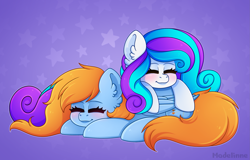 Size: 3013x1929 | Tagged: safe, artist:madelinne, imported from derpibooru, oc, oc only, oc:comet dasher, oc:cookie crumbler, pegasus, duo, nap, pegasus oc, sleeping