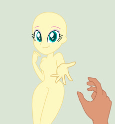 Size: 859x930 | Tagged: safe, artist:yaya54320bases, imported from twibooru, fluttershy, equestria girls, base, fluttershy (eg), fluttershy (eqg), image, needs more jpeg, offering hand