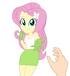 Size: 1784x1930 | Tagged: safe, artist:yaya54320bases, imported from twibooru, part of a set, fluttershy, equestria girls, base used, clothes, fluttershy (eg), fluttershy (eqg), gloves, image, medical gloves, offering hand, png, rubber gloves