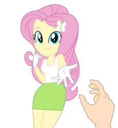 Size: 1784x1930 | Tagged: safe, artist:yaya54320bases, imported from twibooru, part of a set, fluttershy, equestria girls, base used, clothes, fluttershy (eg), fluttershy (eqg), gloves, image, latex, latex gloves, medical gloves, offering hand, png, rubber gloves