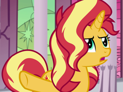 Size: 1453x1080 | Tagged: safe, imported from derpibooru, screencap, sunset shimmer, equestria girls, equestria girls series, forgotten friendship, cropped, solo