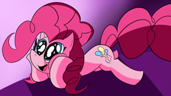 Size: 4160x2341 | Tagged: safe, artist:thatcreepybird, imported from derpibooru, pinkie pie, earth pony, pony, adorable face, cute, daaaaaaaaaaaw, diapinkes, eye shimmer, female, hooves on face, solo, sparkly eyes, wingding eyes