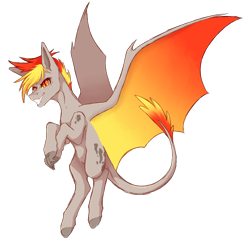 Size: 1874x1803 | Tagged: safe, artist:fluxittu, imported from derpibooru, oc, oc:vulcano lux, bat pony, pony, male, quadrupedal, simple background, solo, stallion, transparent background