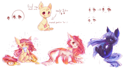 Size: 3288x1824 | Tagged: safe, artist:prettyshinegp, imported from derpibooru, oc, oc only, oc:pretty shine, earth pony, pony, unicorn, bald, chibi, drinking, earth pony oc, female, horn, mare, simple background, transparent background, underhoof, unicorn oc