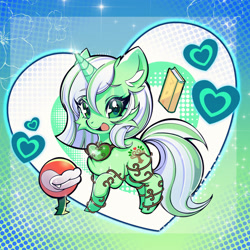 Size: 2048x2048 | Tagged: safe, imported from derpibooru, oc, oc only, oc:苍松, pony, unicorn, book, female, heart, smiling