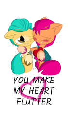 Size: 1080x1920 | Tagged: safe, artist:25ultragamer, imported from derpibooru, hitch trailblazer, sunny starscout, earth pony, pony, duo, duo male and female, female, g5, heart, male, shipping, simple background, straight, sunnyhitch, text, white background