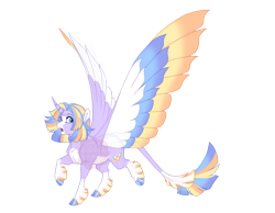 Size: 4500x3500 | Tagged: safe, artist:gigason, imported from derpibooru, oc, oc:orion, alicorn, pony, cloven hooves, colored wings, female, mare, multicolored wings, quadrupedal, simple background, solo, transparent background, wings