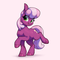 Size: 1915x1915 | Tagged: safe, artist:aquaticvibes, imported from derpibooru, cheerilee, earth pony, pony, cheeribetes, cute, female, looking at you, mare, open mouth, open smile, raised hoof, raised leg, smiling, solo