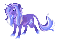 Size: 3400x2300 | Tagged: safe, artist:gigason, imported from derpibooru, oc, oc:witchcraft, classical unicorn, pony, unicorn, black sclera, cloven hooves, female, leonine tail, mare, quadrupedal, simple background, solo, transparent background, unshorn fetlocks