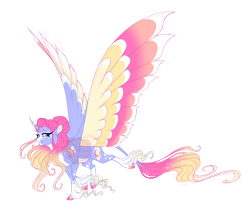 Size: 4900x4100 | Tagged: safe, artist:gigason, imported from derpibooru, oc, oc:eclipse, alicorn, pony, cloven hooves, colored wings, female, large wings, long feather, mare, multicolored wings, obtrusive watermark, quadrupedal, simple background, solo, transparent background, watermark, wings