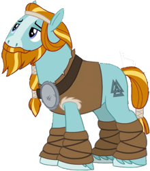 Size: 557x632 | Tagged: safe, artist:pascalmulokozi2, edit, edited screencap, imported from derpibooru, screencap, rockhoof, earth pony, pony, a rockhoof and a hard place, background removed, braid, braided tail, leg wraps, male, sad, simple background, solo, stallion, tail, transparent background, valknut