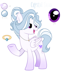 Size: 2400x2829 | Tagged: safe, artist:harmonyvitality-yt, imported from derpibooru, oc, oc only, oc:crystal swan, pegasus, pony, base used, female, jewelry, looking back, mare, necklace, pegasus oc, raised hoof, ring, simple background, solo, transparent background, wings