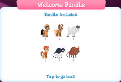Size: 1258x856 | Tagged: safe, idw, imported from derpibooru, angus mcsteer, blazing saddle, buffalo bull, sheriff tumbleweed, bull, earth pony, pony, bandana, bundle, clothes, collection, cowboy hat, english, gameloft, group, hat, horns, idw showified, jersey shore, male, mobile game, my little pony: magic princess, numbers, official, stallion, text, unnamed character, unnamed pony, vest