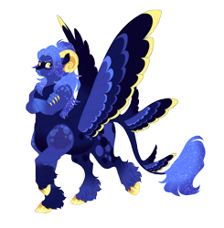 Size: 5400x5500 | Tagged: safe, artist:gigason, imported from derpibooru, oc, oc only, oc:aries, centaur, taur, colored wings, male, multicolored wings, offspring, parent:lord tirek, parent:princess luna, simple background, solo, transparent background, winged centaur, wings