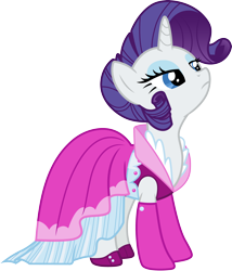 Size: 3000x3502 | Tagged: safe, artist:cloudy glow, imported from derpibooru, rarity, too many pinkie pies, .ai available, clothes, dress, female, simple background, smug, solo, transparent background, vector