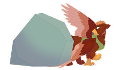 Size: 1280x732 | Tagged: safe, artist:itstechtock, imported from derpibooru, tom, oc, oc:pavlos, griffon, broken bone, broken wing, bruised, clothes, griffon oc, hoodie, injured, male, one wing out, pain, simple background, solo, stuck, transparent background, trapped, wings