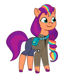 Size: 1398x1535 | Tagged: safe, artist:edy_january, edit, imported from derpibooru, vector edit, sunny starscout, earth pony, pony, allies, base used, clothes, g5, girls und panzer, jacket, link in description, mane stripe sunny, military, military uniform, my little pony: tell your tale, pants, saunders, shirt, short pants, simple background, soldier, soldier pony, solo, t-shirt, transparent background, uniform, united states, vector, world war ii