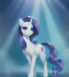 Size: 512x568 | Tagged: safe, imported from derpibooru, rarity, pony, unicorn, ai assisted, ai content, ai generated, cute, female, mare, solo
