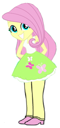 Size: 409x867 | Tagged: safe, imported from derpibooru, fluttershy, human, equestria girls, simple background, solo, white background