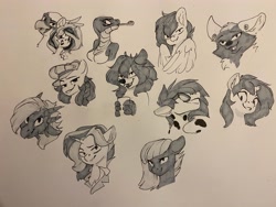 Size: 4032x3024 | Tagged: safe, artist:vistamage, imported from derpibooru, oc, oc only, earth pony, pegasus, pony, unicorn, furry, furry oc, traditional art
