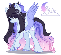 Size: 2200x1990 | Tagged: safe, artist:skyfallfrost, imported from derpibooru, oc, oc only, oc:onyx facade, pegasus, pony, female, mare, quadrupedal, simple background, solo, transparent background, unshorn fetlocks