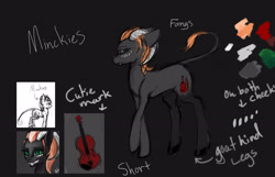 Size: 3046x1965 | Tagged: safe, artist:minckies, imported from derpibooru, oc, oc only, demon, demon pony, pony, bust, horns, reference sheet