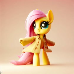 Size: 1024x1024 | Tagged: safe, imported from derpibooru, fluttershy, pegasus, ai content, ai generated, cute, female, happy, mare, prompter:pizza split, solo