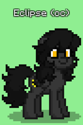 Size: 528x792 | Tagged: safe, imported from derpibooru, oc, oc only, oc:eclipse, pegasus, pony, pony town, female, green background, mare, simple background, solo, updated design