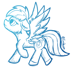 Size: 2308x2188 | Tagged: safe, artist:exobass, imported from derpibooru, oc, oc:exobass, pegasus, pony, female, mare, pegasus oc, sketch