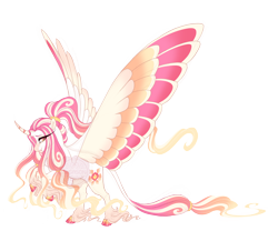 Size: 4500x3900 | Tagged: safe, artist:gigason, imported from derpibooru, oc, oc only, oc:supernova, alicorn, pony, cloven hooves, colored wings, female, mare, multicolored wings, quadrupedal, simple background, solo, transparent background, wings