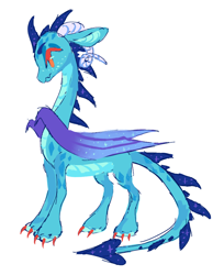 Size: 1280x1568 | Tagged: safe, artist:webkinzworldz, imported from derpibooru, princess ember, dragon, alternate design, dragoness, female, horns, scales, simple background, solo, white background