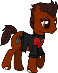 Size: 995x1239 | Tagged: safe, artist:lightningbolt, derpibooru exclusive, imported from derpibooru, earth pony, pony, undead, zombie, zombie pony, .svg available, all time low, bags under eyes, bloodshot eyes, bone, clothes, lidded eyes, male, ponified, rian dawson, scar, shirt, show accurate, simple background, solo, stallion, stitches, svg, t-shirt, torn clothes, torn ear, transparent background, vector, walking