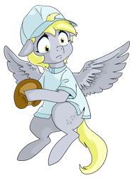 Size: 1920x2580 | Tagged: safe, artist:jeremy3, imported from derpibooru, derpy hooves, pegasus, pony, baseball cap, cap, digital art, hat, simple background, solo, sports, stare, transparent background