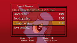 Size: 5129x2887 | Tagged: safe, artist:equestria secret guard, imported from derpibooru, oc, oc only, oc:frozen flash, oc:冰闪, unicorn, horn, male, silent congruence town, silent congruence town 2, silent hill, silent hill 2, unicorn oc