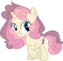 Size: 6813x6656 | Tagged: safe, artist:shootingstarsentry, imported from derpibooru, oc, oc:sweet cream, pony, unicorn, absurd resolution, female, filly, foal, offspring, parent:button mash, parent:sweetie belle, parents:sweetiemash, simple background, solo, transparent background