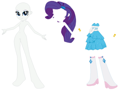 Size: 734x562 | Tagged: safe, artist:lordsfrederick778, artist:selenaede, imported from derpibooru, rarity, human, equestria girls, alternate design, base used, simple background, solo, white background