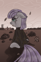 Size: 3200x4800 | Tagged: safe, alternate version, artist:fascismnotincluded, imported from derpibooru, maud pie, pony, clothes, crying, dress, out of character, solo