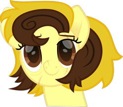 Size: 2772x2394 | Tagged: safe, artist:lincolnbrewsterfan, edit, editor:nc-tv, imported from derpibooru, part of a set, vector edit, oc, oc only, oc:countess sweet bun, pegasus, derpibooru, a horse shoe-in, rainbow roadtrip, .svg available, april fools, april fools 2023, badge, bags under eyes, brown eyes, brown mane, bust, commission, curly mane, derpibooru badge, eye scar, facial scar, female, hair bun, inkscape, lidded eyes, looking at you, mare, meta, movie accurate, pegasus oc, scar, site related, smiling, smiling at you, solo, straight hair, straight mane, svg, tired, tired eyes, two toned mane, vector, wings, yellow mane