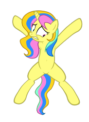 Size: 3345x4565 | Tagged: safe, artist:equestria secret guard, imported from derpibooru, oc, oc only, oc:lemon, pony, unicorn, armpits, bondage, featureless crotch, female, gritted teeth, horn, mare, sexy, simple background, solo, spread eagle, spread legs, spreading, teeth, tied up, transparent background, unicorn oc, vector