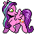 Size: 50x50 | Tagged: safe, artist:peachybats, imported from derpibooru, coconut grove, pegasus, pony, female, g3, mare, pixel art, raised hoof, simple background, smiling, solo, spread wings, tail, transparent background, true res pixel art, wings