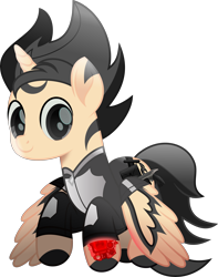 Size: 4601x5827 | Tagged: safe, artist:lincolnbrewsterfan, imported from derpibooru, oc, oc only, oc:blink romance, alicorn, pony, fallout equestria, rainbow roadtrip, .svg available, absurd resolution, alicorn oc, alternate universe, belt, clothes, coat markings, colored pupils, colored wings, cowlick, cute, cute face, cute smile, dark eyes, envelope, eye, fallout equestria oc, flourish, forelock, glowing, gun, handgun, highlights, horn, inkscape, jacket, jumpsuit, latex, male, mane, movie accurate, ocbetes, persona, pipbuck, pipbuck 3000, pipbuck rose 3000, pistol, pocket, ponified, ponified music artist, ponysona, red, relentless sorrow (psalm's handgun), remake, remastered, revolver, simple background, socks (coat markings), solo, spread wings, stallion, striped mane, striped tail, stripes, svg, tail, transparent background, two toned coat, two toned hair, two toned mane, two toned tail, two toned wings, utility belt, vault suit, vector, weapon, wings, wings down, zipper