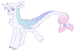 Size: 1022x701 | Tagged: safe, artist:polymercorgi, imported from derpibooru, oc, oc:mermaid melody, dracony, dragon, hybrid, pony, unicorn, cloven hooves, female, interspecies offspring, offspring, parent:spike, parent:sweetie belle, parents:spikebelle, simple background, solo, sparkles, transparent background