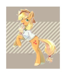 Size: 1080x1240 | Tagged: safe, artist:ling_ovo0127, imported from derpibooru, applejack, earth pony, pony, female, solo