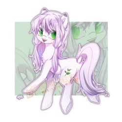Size: 1500x1500 | Tagged: safe, artist:ling_ovo0127, imported from derpibooru, oc, oc only, earth pony, pony, earth pony oc, female, solo, watermark