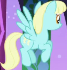 Size: 225x235 | Tagged: safe, imported from derpibooru, screencap, sassaflash, pegasus, pony, friendship is magic, background character, background pony, cropped, female, flying, mare, solo, spread wings, wings