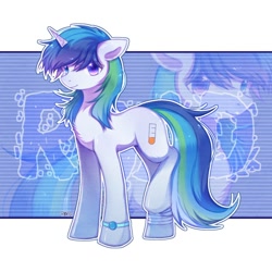 Size: 1500x1500 | Tagged: safe, artist:ling_ovo0127, imported from derpibooru, oc, oc only, pony, unicorn, female, horn, solo, unicorn oc