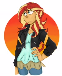 Size: 1666x2048 | Tagged: safe, artist:dspringdraw, imported from derpibooru, sunset shimmer, human, equestria girls, female, solo